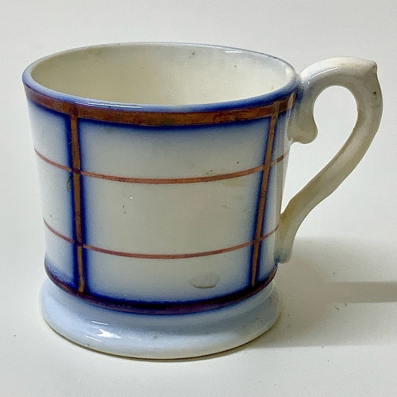 19th Century Antique Gaudy Welsh Rare Unrecorded Pattern Miniature Child's Mug - Picture 2 of 16